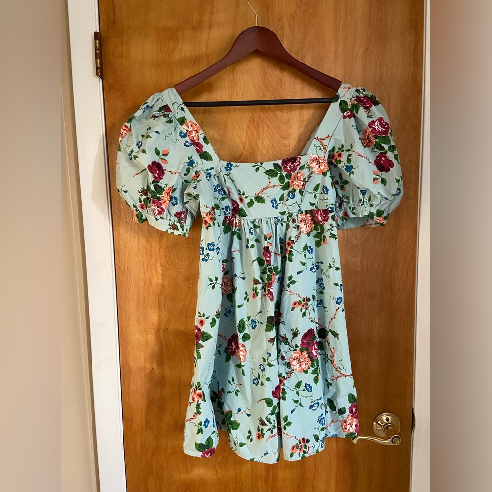 Laura Ashley x Urban Outfitters Penelope Toile Babydoll Dress NWT